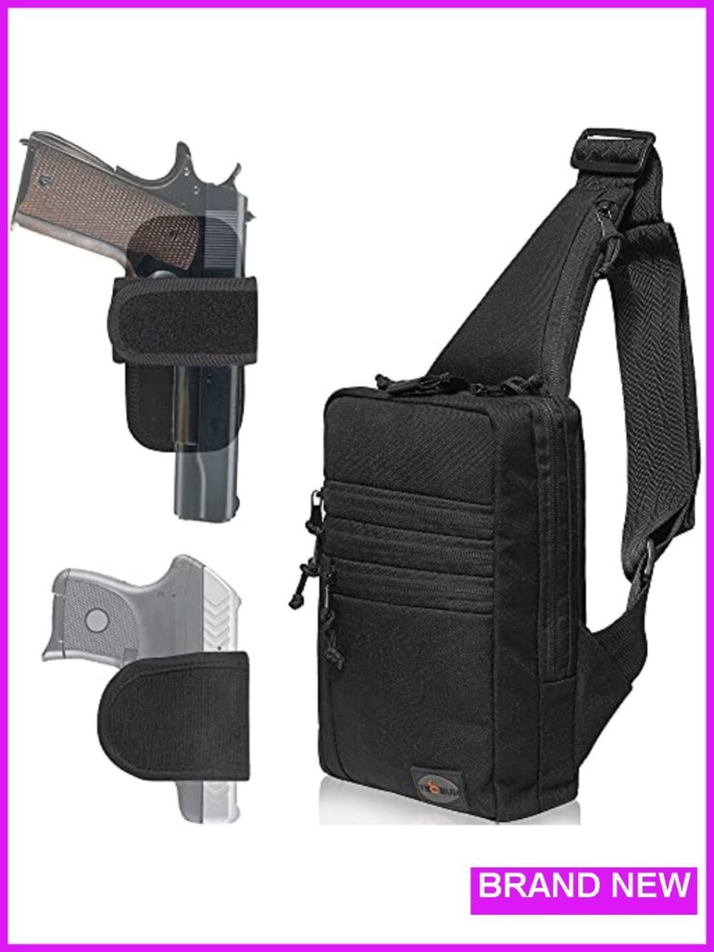 Tactical CCW Sling Bag Crossbody Concealed Carry